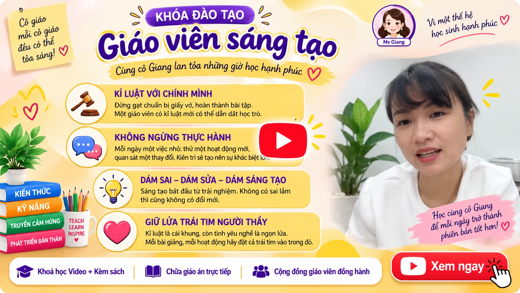 Khoá học Video + Kèm sách